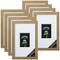 8 Pack: Champagne Wall Frame with Double Mat, Gallery by Studio Décor®